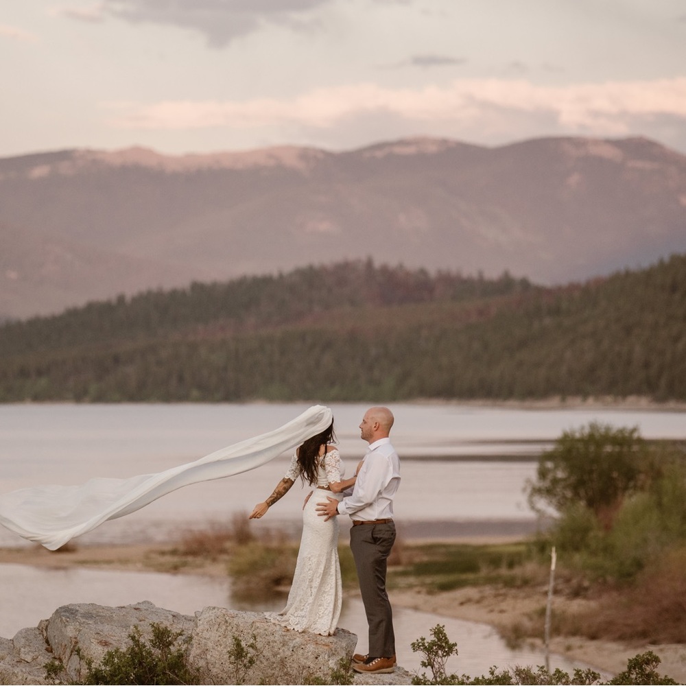 Everly gown by Grace Loves Lace in size small. Gorgeous two-piece wedding dress.